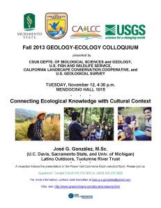 EcologyGeologyColloquiumFlyer_12Nov2013_Gonzalez