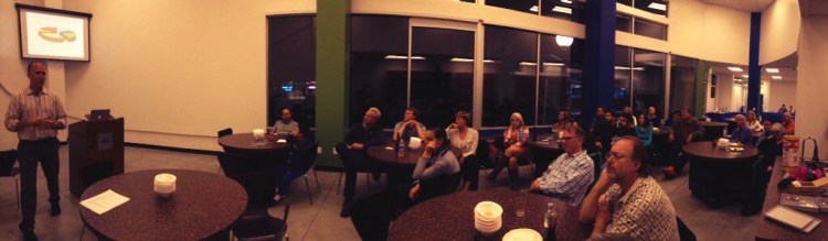 An eager crowd filled up on tacos and science at the premiere of 