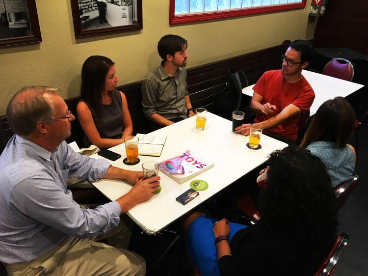 Sac Science Distilled organizers prepare for the September 21st premiere at Old Ironsides.